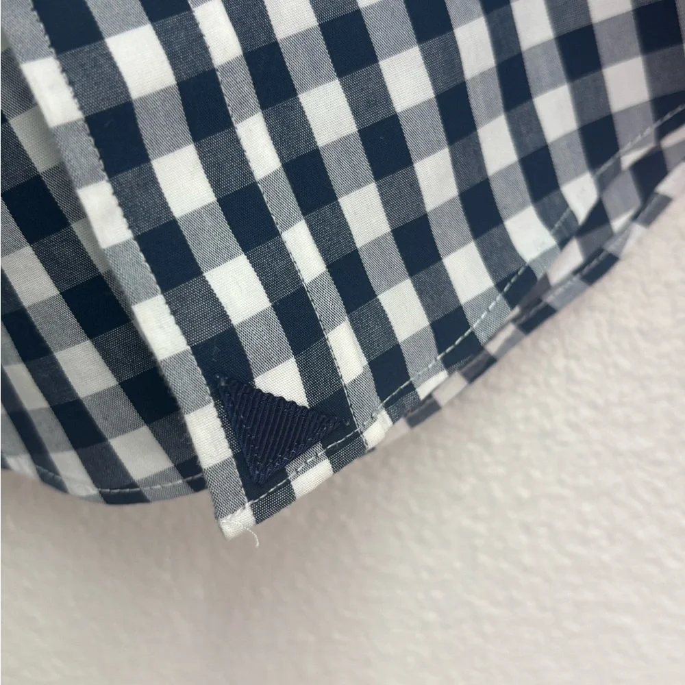 UNTUCKit Navy and White Plaid Shirt‎
